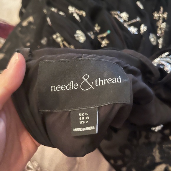 Needle & Thread London Embroidered Gown. US 2 - Picture 3 of 12